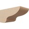 Ekena Millwork 6"W x 12"D x 6"H Wide Greensboro Rough Cedar Woodgrain TimberThane Corbel, Primed Tan CORUR06X12X06GRNRCPR - alternate 1